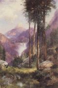 Thomas Moran Yosemite Valley,Vernal Falls china oil painting reproduction